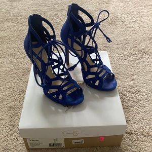 Jessica Simpson 4.5” royal blue heels - 8
